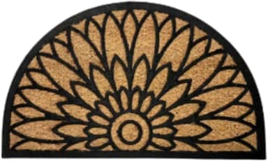 Kapazi Capacho Fibra De Coco 45cm X 75cm Comprimento 75 Cm Desenho Do Tecido Flor De Lotus Largura 45 Cm