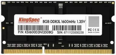 KingSpec 8GB DDR3L, 1600MHz, 1.35V, Memória RAM Para Notebook e MAC Original