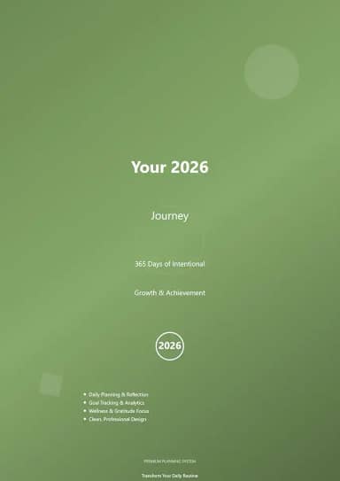 2026 Digital Planner: 2026 Productivity & Wellness Planner | Easy to Access (English Edition)