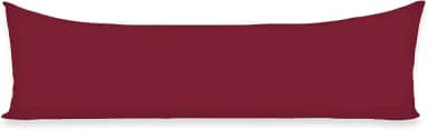1 Fronha Para Travesseiro de Corpo Xuxão 1,30x40 Com Zíper Percal Flex 400 fios (Vinho)