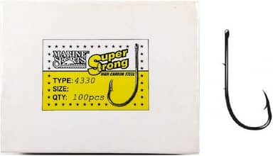 Anzol Marine Sports Super Strong 4330 Nº 12 - Caixa 100un