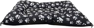 Colchonete Pet Macio Para Cachorro P-XG Caminha Cama Alta Durabilidade Lavável com Zíper Confortável (Preto, G - 70x60 cm)