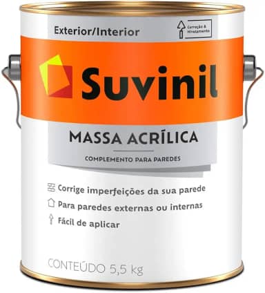 Massa Acrílica Suvinil 3,6 litros