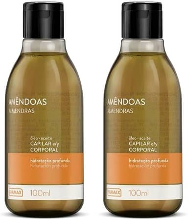 Óleo Corporal e Capilar de Amêndoas 100ml Farmax • 2 unidades