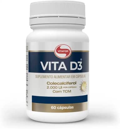 Vita D3 Vitamina D 60 Cápsulas Vitafor