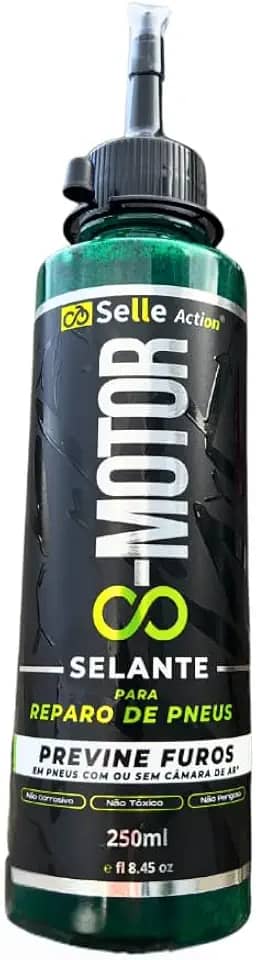 Selante S-MOTOR 250ml - Universal para Pneus (Tubeless/Câmara) - Selle Action