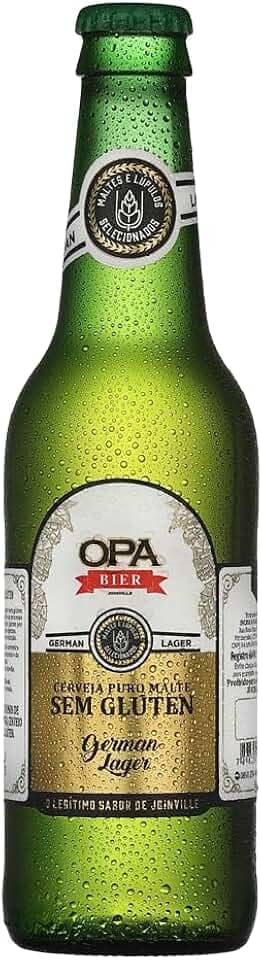 Cerveja Puro Malte German Lager teor 5% 355ml sem glúten Opa Bier