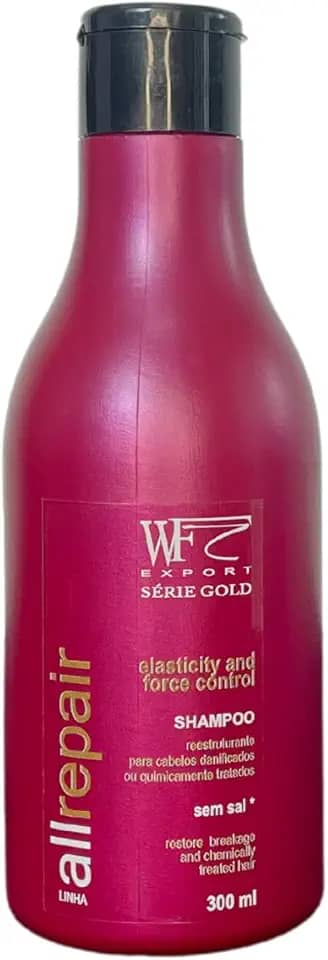 Shampoo para Cabelos Com Química, Progressiva, Alisamento e Relaxamento All Repair WF 300ml