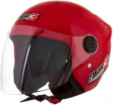 CAPACETE ABERTO PRO TORK NEW LIBERTY 3 SOLID VERMELHO TAM. 58