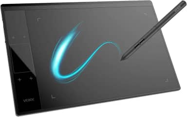 VEIKK Tablet de desenho gráfico A30 V2, 25,4 x 15,2 cm com caneta passiva de 8192 níveis, compatível com Windows, Mac, Chrome, Linux e Android