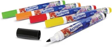 Caneta para Tecido Acrilpen Preto - Acrilex