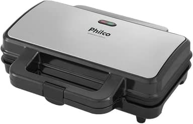 Sanduicheira e grill, Inox Pgr02i, Preto, 220V, Philco