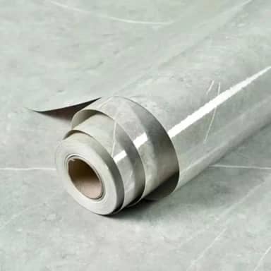 Genérico Papel de Parede Cimento Queimado, Cinza, 4,5m x 60cm, Adesivo Alto Brilho Lavável