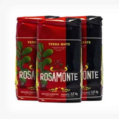 Kit 3 Erva Mate Argentina Rosamonte Tradicional 500g