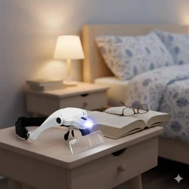 Óculos Lupa Profissional de Cabeça – Aumento para Estética, Eletrônica e Leitura