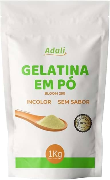 Gelatina em pó Adali 1Kg - Sem sabor
