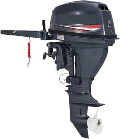 Motor de pesca de dois tempos, quatro tempos, máquina de popa de eixo curto, barco de borracha Frp barco de pesca hélice rápida Frequey motor de tração manual, 4 tempos 8