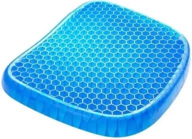 Almofada em Gel Ortopédica – Assento Ergonômico Para Cóccix, Hemorroida e Coluna, Com Capa