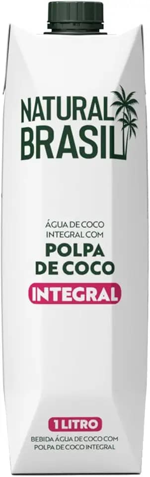 Água de Coco Integral c/Polpa NATURAL BRASIL 1L