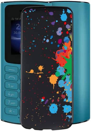 Capa preta para Nokia 105 4G (1,8 polegadas), WXPPJ design exclusivo [antivibração] [antiarranhões], capa de telefone ultrafina com proteção anti-queda para Nokia 105 4G - WMA13