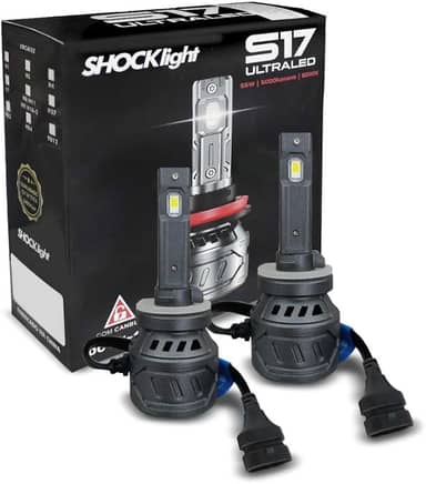 Kit Lâmpadas Ultra LED H27 S17 Nano 6000k 5000 Lumens 55w CanBus