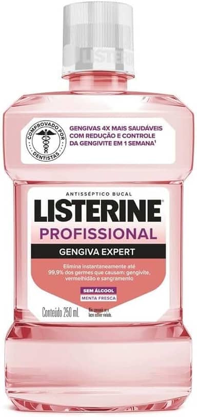 Listerine Enxaguante Bucal Profissional Gengiva Expert, 250ml
