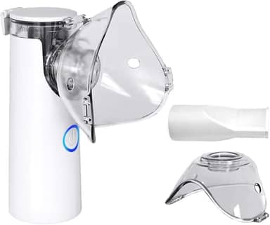 Henniu Nebulizador Inalador Portátil Compacto Ultrassônico Silencioso Tratamento Respiratório Eficaz para Asma, Sinusite e Bronquite Fácil Utilização Ideal para Adultos e Crianças.