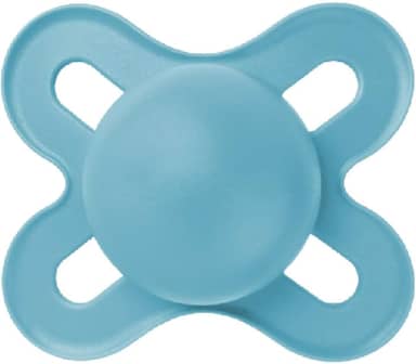 MAM Baby 1 Chupeta Original Start Com Bico Simétrico de Silicone SkinSoft para Crianças 0-2 Meses Com Caixa Esterilizadora, Azul