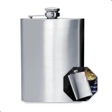 Cantil De Bolso Em Aço Inox Porta Bebidas Portátil Whisky