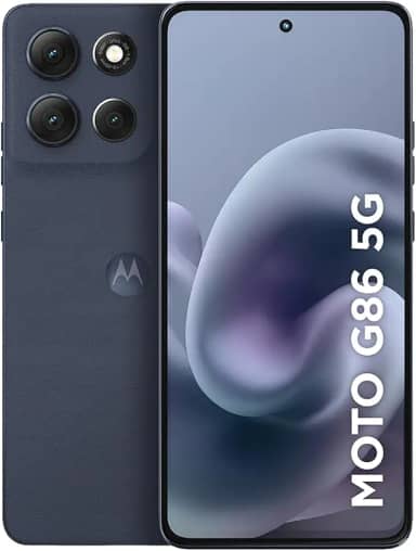 Smartphone Motorola Moto g86 5G - 256GB 24GB (8GB RAM+16GB Ram Boost) Tela 1.5K pOLED, 50MP Sony camera OIS Moto AI, videos em 4K, IP68 + IP69 - Grafite