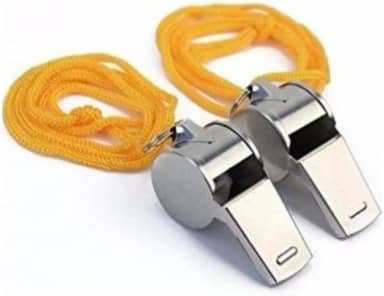Kit com 2 Apitos de Árbitro Profissional – Ideal para Esportes, Treinamentos, Jogos e Competições