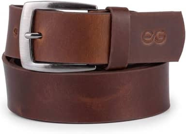 Cinto Casual Masculino Fivela Metal Maciço Couro Legítimo