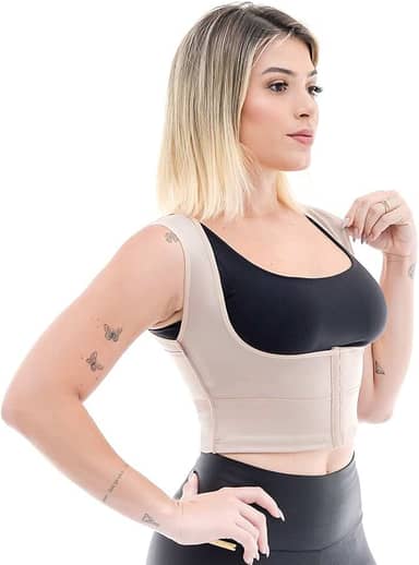 Cinta Colete Corretor Postura Coluna Levanta Seios Premium