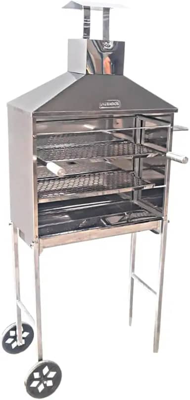 Churrasqueira Espetinho Móvel de Inox - Carrinho Churrasco