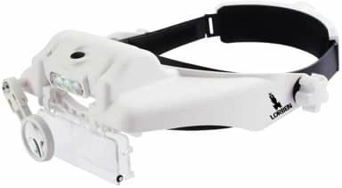 Lupa Cabeça 6 lentes 3 Leds Estética leitura eletrônica 870 - Lorben