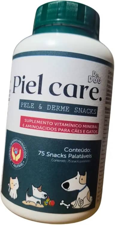 Petisco para Cachorros PELO E DERME Cães e Gatos, snack saudável pet, Suplemento Alimentar Pet c/ ÔMEGA3, EPA+DHA