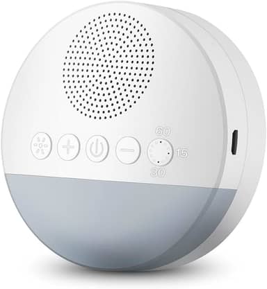 Aparelho de Som Ruído Branco Útero Ninar Acalmar Bebê Criança Relaxante Dormir Som suave Luz de Respiração Suave 15/30/60 Sincronização Inteligente Para Pessoas de Todas as Idades