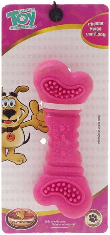 Furacão Pet Osso Furacaobone Borracha N1 - P para Cães, cores sortidas
