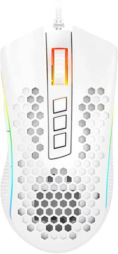 Mouse Gamer Redragon Storm Elite RGB Lunar White M988W-RGB, Branco