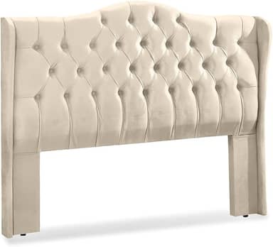 Cabeceira Capitonê 195cm Para Cama King Fixação Box - LH Móveis (Pavia Areia)