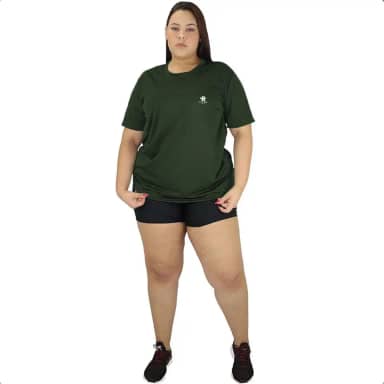 Camiseta Dry Fit Plus Size Feminina – Academia & Fitness | Alta Elasticidade, Anti Suor e Conforto