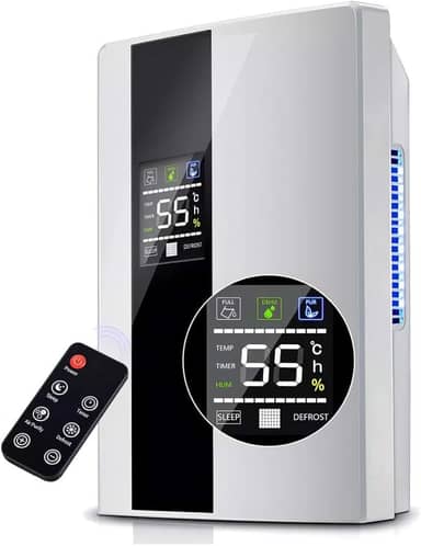 Yesop Desumidificador De Ar Ambiente Eletrico Antimofo 2000ml Portátil E Bivolt 110/220v Operação Controle Remota