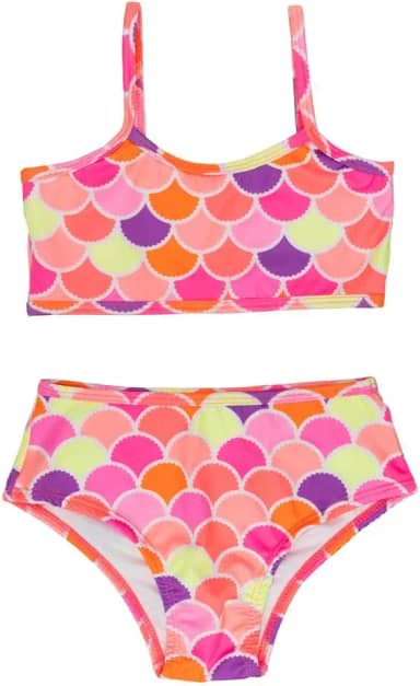 Biquíni Malha Proteção Solar Uv Neon Print Infantil Menina
