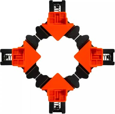 Kit 4 Grampos 90 Graus De Canto 4 Cantos Régua de Posicionamento Aperto Angular Marcenaria