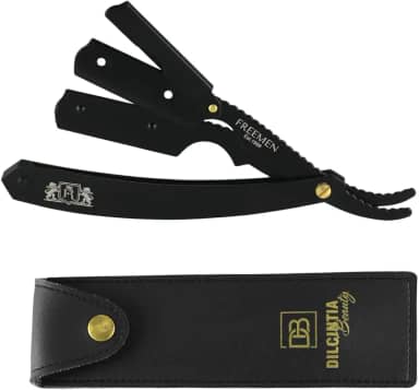 Navalhete para Barba Navalha Profissional para Barbeiro Aço Inox com Case Dilcintia