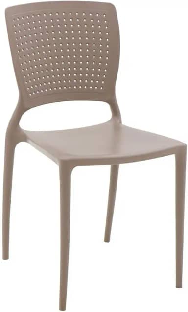 Cadeira Tramontina Safira Summa em Polipropileno e Fibra de Vidro Camurça