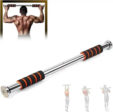 Barra De Porta Ajustável Apoio Regulável 60 A 100cm Suporte até 100kg Flexão Fixa Musculação Crossfit Calistenia