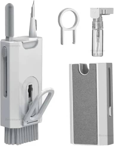 Kit de Limpeza 8 em 1 para Eletrônicos – Teclado, Fones, Celular, Notebook e Tela – Limpador Multifuncional com Removedor de Teclas