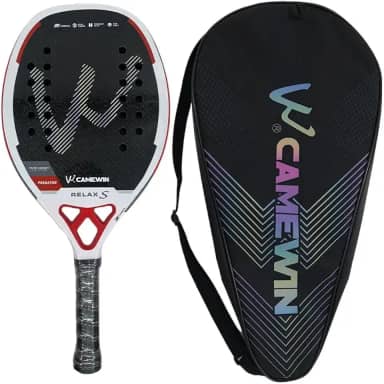 Raquete Beach Tennis Fibra De Carbono 3k Edição Especial - nucleo EVA Soft - Camewin - Nota Fiscal - Original produto no Brasil ((RELAX S PREDATOR))