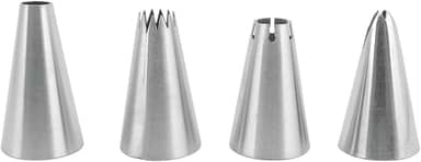 Tuut, Linha Confeitaria, Jogo de Bicos Finos Para Bordas de Inox, 3cm